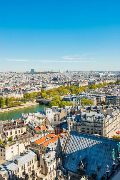 istock Paris cityscape with  aerial architecture 2136027305
