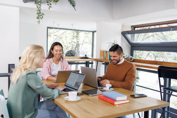 istock Young people working in a Coworking space 2136085892