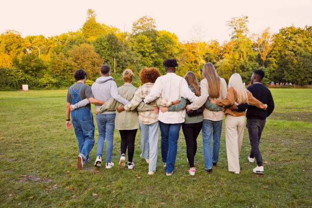 istock Group of multiracial young people 2136102492