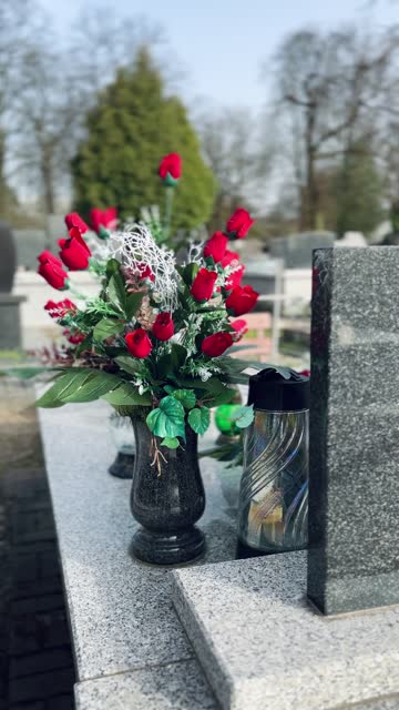 Cemetery, Decorated Tombs, Flowers