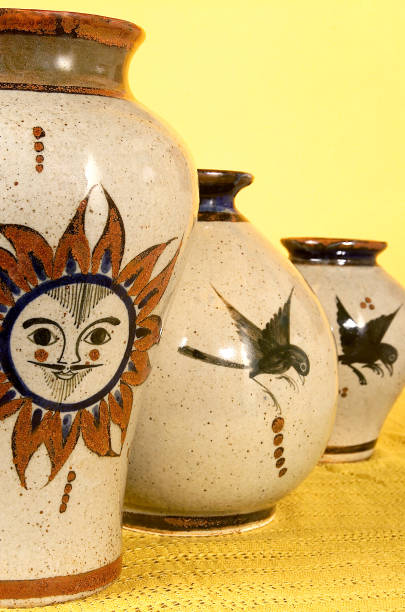 istock ceramic vases and plates or crafts from Jalisco Mexico, decoration objects 2136113117