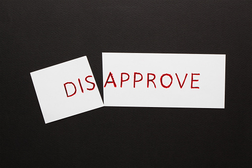 Disapproved Client Pinoy Disapprove Is Approve Concept Stock Photo - Download Image Now ...