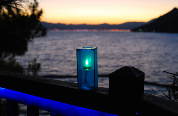istock A candle and a Marmaris bay at dusk 2136243947