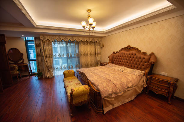 Bedroom of a historic Ottoman house in Istanbul