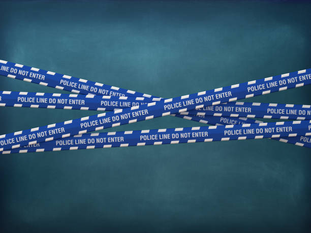 istock Cordon Tapes with POLICE LINE DO NOT ENTER Phrase 2136425047