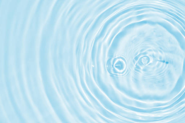 istock Abstract transparent water shadow surface texture natural ripple on blue background 2136628606