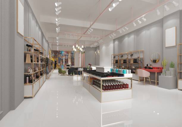 istock 3d render of fashion shop 2136687497