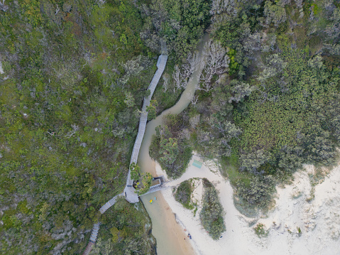 K'gari, formerly known as Fraser Island is 123 kilometres long and is the largest sand island in the world.