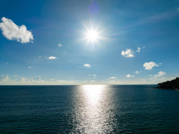 Amazing Top view sea surface waves landscape background