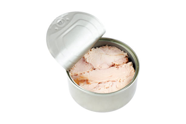istock open canned tuna can isolated on white background top view 2136756019