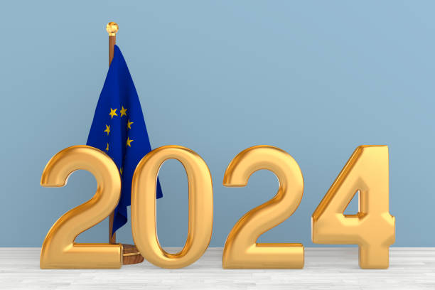 istock EU flag and 2024. 3d illustration 2136782919