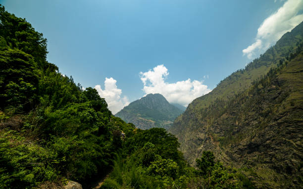 istock Landscape view of mountain hill 2136812004