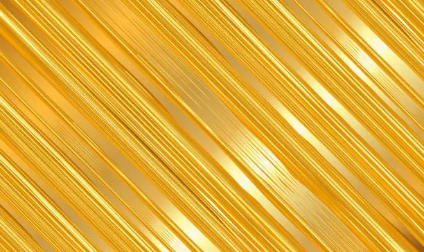 Vector illustration of Abstract elegant background with golden diagonal stripes lines