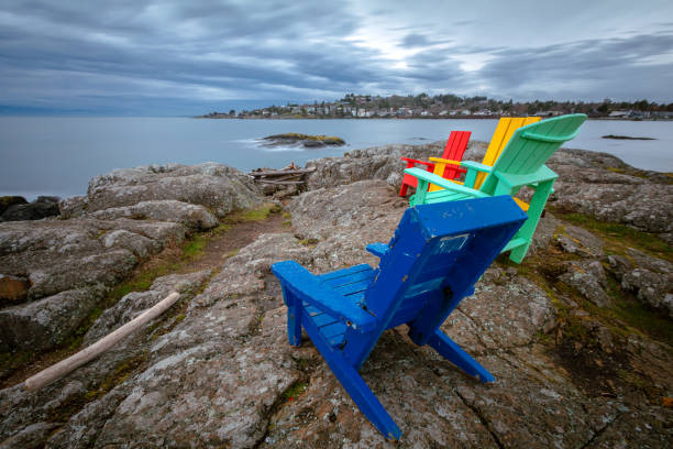 istock Colorful Chairs At McNeill Bay 2136879676