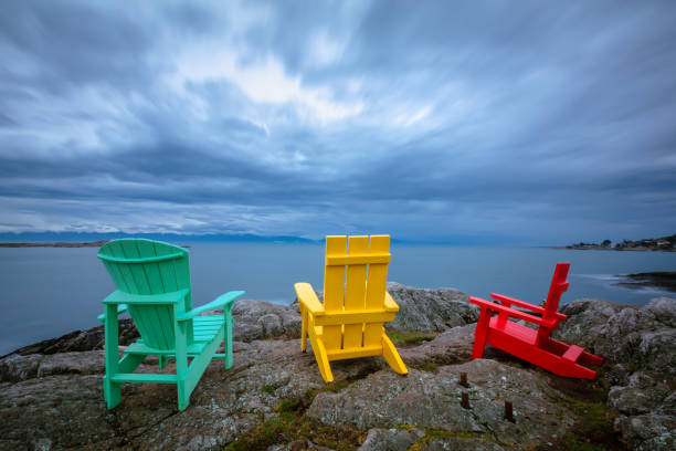istock Colorful Chairs At McNeill Bay 2136879678