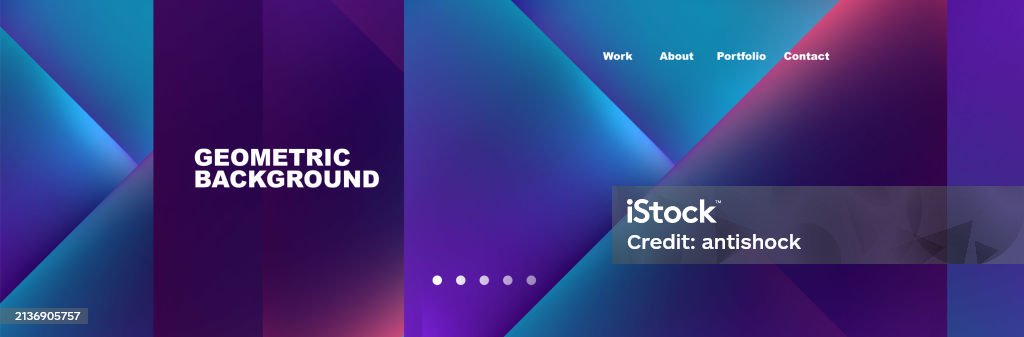 Gradient Triangles Composition With Bright Fluid Colors Vector ...