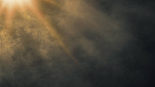 istock Ray of light with smoke 2136984141