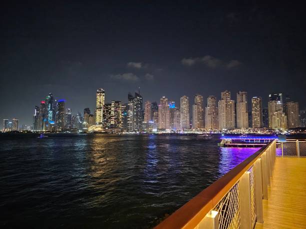 istock City View at Night From Pier 2137119944