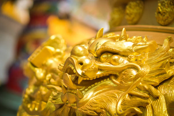 istock Architecture Shisa in the temple. 2137178485