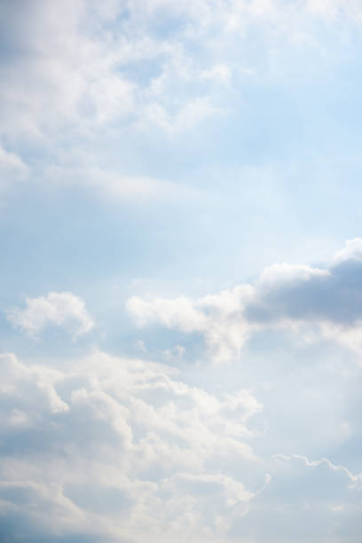 nature and landscape concept with cloudy sky and sunshine background