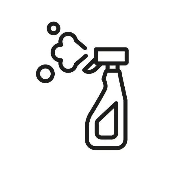 Vector illustration of Glass cleaner spray