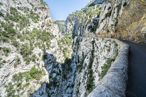 World famous Gorges de Galamus,  Languedoc Roussillon, France