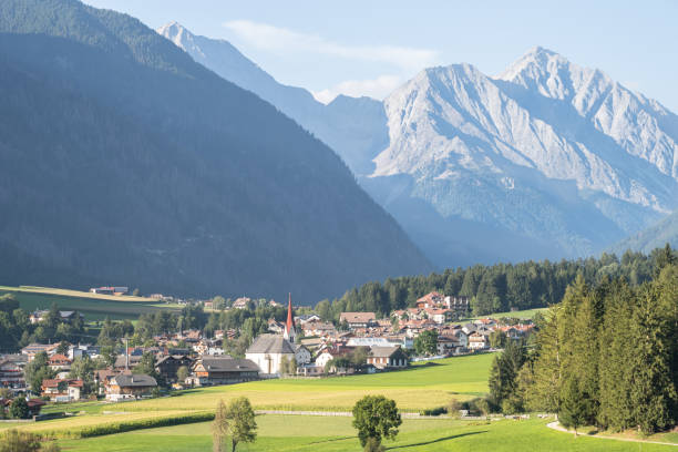istock Panoramic view of idyllic Dolomites mountain, South Tyrol, Italy 2137293883