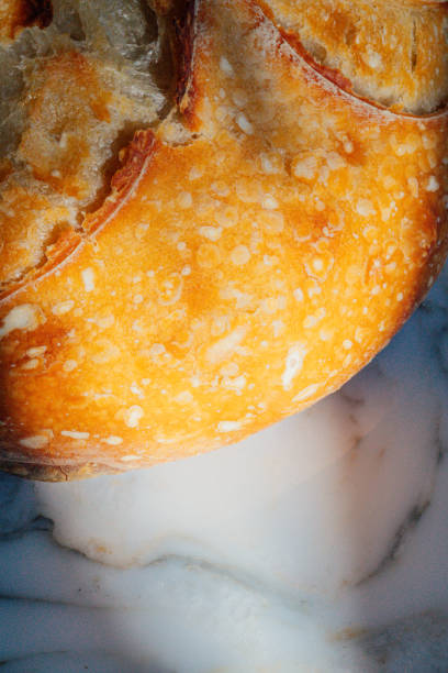 sourdough bread on marble