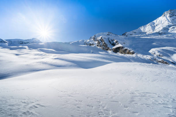 istock Winter snow covered mountain, Saas-Fee, Switzerland 2137319156