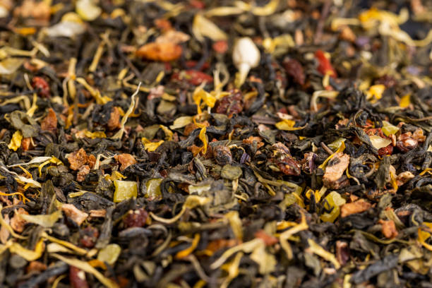 istock delicious dry tea with additives for taste and aroma 2137340494