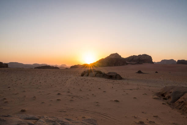 istock Sunset in the Wadi Rum Desert, Jordan 2137363599