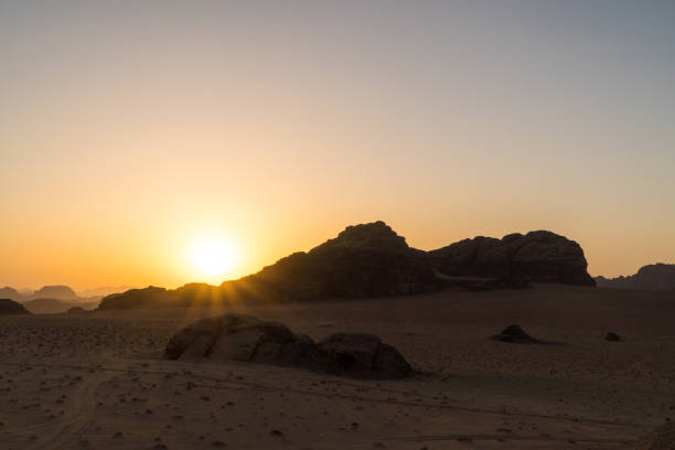 istock Sunset in the Wadi Rum Desert, Jordan 2137363603