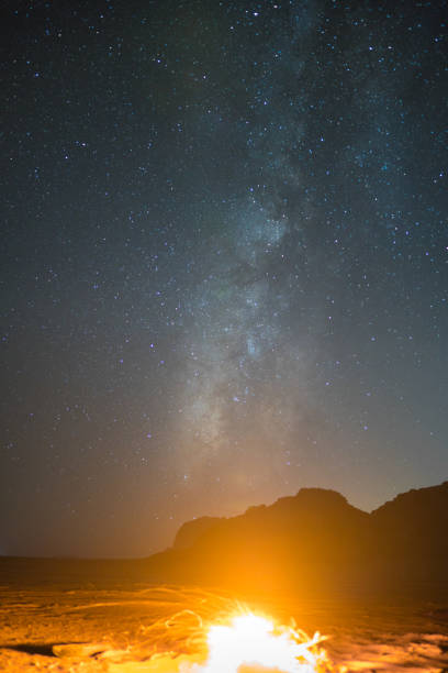 istock Night sky / milkyway in the Wadi Rum Desert, Jordan 2137365711