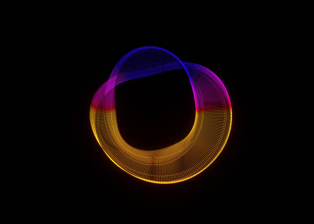 istock Futuristic colorful sphere of lines. Network connection big data. Abstract technology background. Place for text. 3d rendering. 2137381463