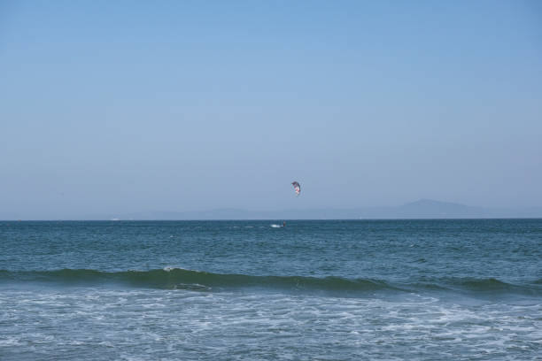 Miura Beach, where kite surfing is popular
