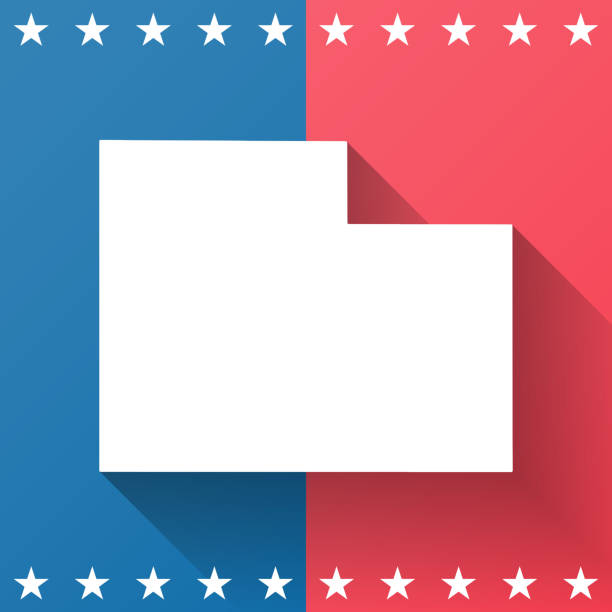 istock Cottonwood County, Minnesota. Map on blue and red background 2137394880