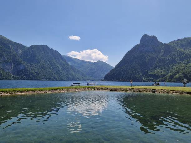 istock lake Traunsee - Traunkirchen - mountains 2137430116