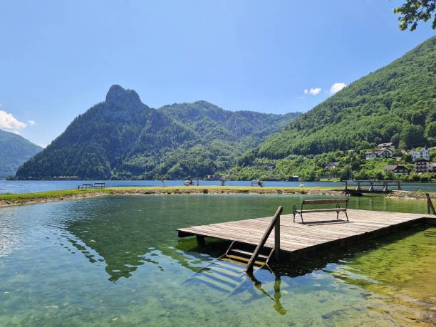 Traunsee - Traunkirchen - Badeinsel