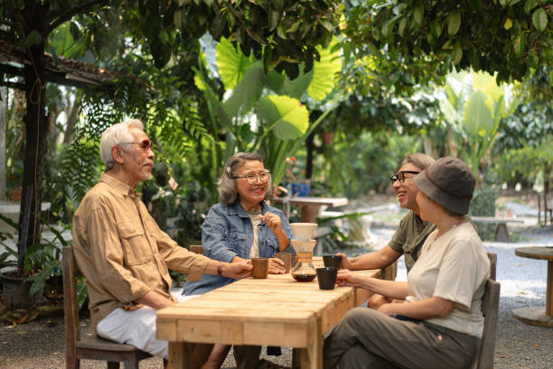 istock Peaceful retirement life Spend time with friends doing various activities. 2137486142