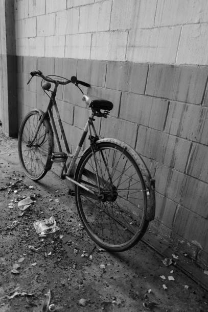 bike abandoned in a warehouse