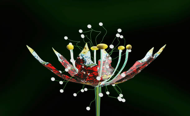 dna and flowers