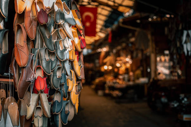 Historical Coppersmith Bazaar at Gaziantep city