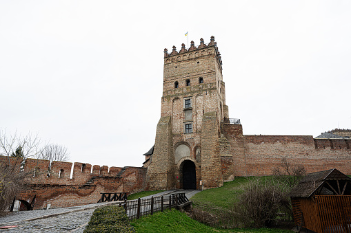 Lutsk, Ukraine - March, 2024: Lubart Castle of Lutsk.