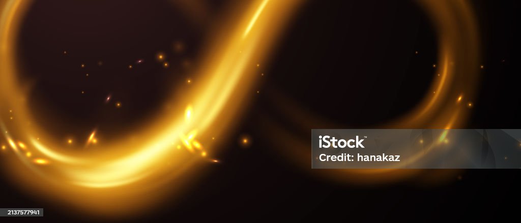Light Parth Infinity Shining Infinity Symbol Light Effect Design Elegant Sign Vector ...