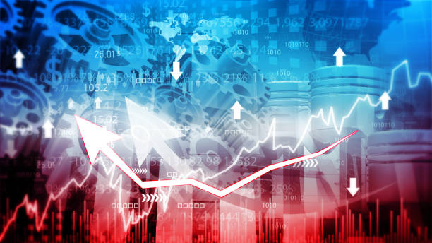 istock Stock chart shows profit gain 2137622281
