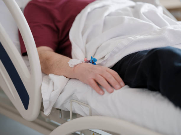 istock a patient with serum administered in the hospital 2137653134