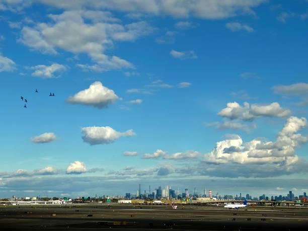 Airport departure area in Newark Airport