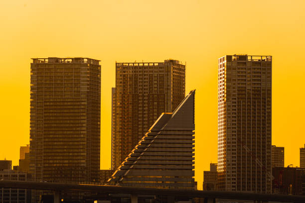 Tokyo bay at sunset