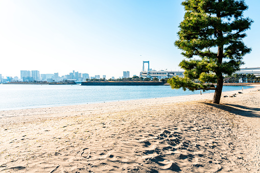 Beach in Odaiba, Tokyo