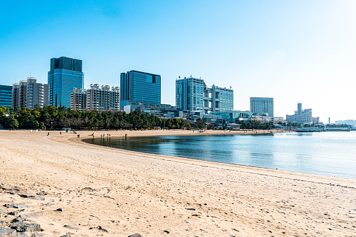 Beach in Odaiba, Tokyo